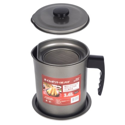 1.7 Quart Oil Storage Grease Keeper, Grease Strainer Pot - Image 2