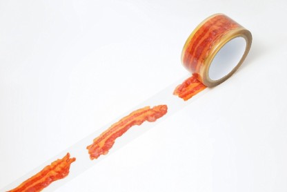 Adstape Colorful Design Adhesive Tape Funny Home Decor (Bacon) - Image 3