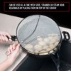 Grease Splatter Screen for Frying Pan 13" - Stops 99% of Hot Oil Splash - Protects Skin from Burns - Splatter Guard for Cooking - Iron Skillet Lid Keeps Kitchen Clean - Stainless Steel - Image 5