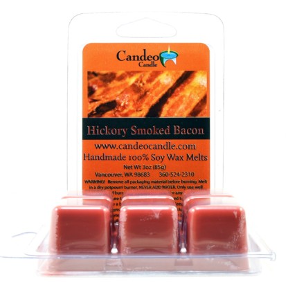 Hickory Smoked Bacon, Super Scented Soy Melt Cubes, Pack of 2- Use in Tart Warmers, Tea Light Warmers, Oil Warmers or Scentsy Warmers!