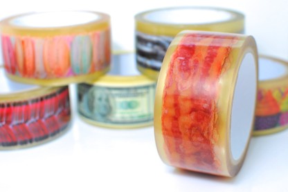 Adstape Colorful Design Adhesive Tape Funny Home Decor (Bacon) - Image 2