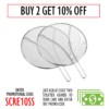 Grease Splatter Screen for Frying Pan 13" - Stops 99% of Hot Oil Splash - Protects Skin from Burns - Splatter Guard for Cooking - Iron Skillet Lid Keeps Kitchen Clean - Stainless Steel - Image 3