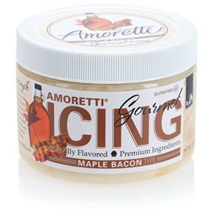 Amoretti Gourmet Type Icing, Maple Bacon, 12 Ounce