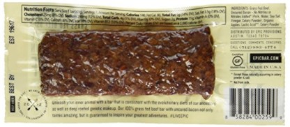 Epic All Natural Meat Bar, 100% Natural, Beef, Apple & Bacon, 1.5 ounce bar, 12 Count - Image 3